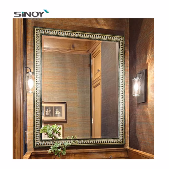 Safety Bath Wall Mirror with Polished Edge and Hole Punch