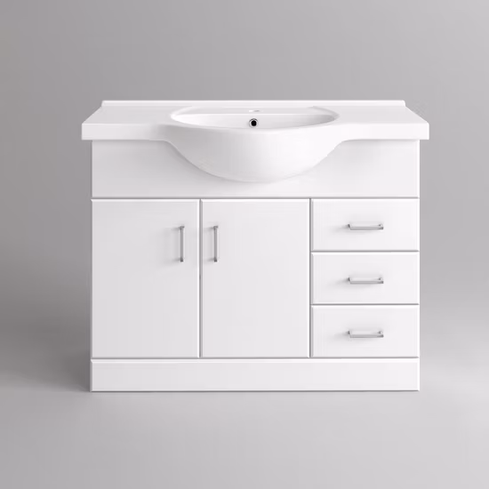 Modern Floor Mounted Bathroom Vanity Cabinet
